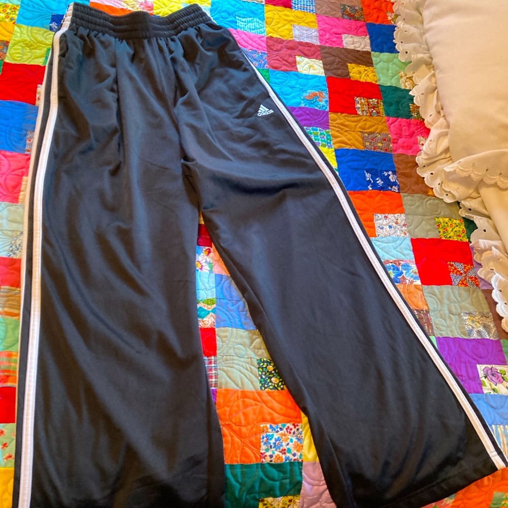 Sweat Pants, Adidas, Size Medium, Black & White, Good condition